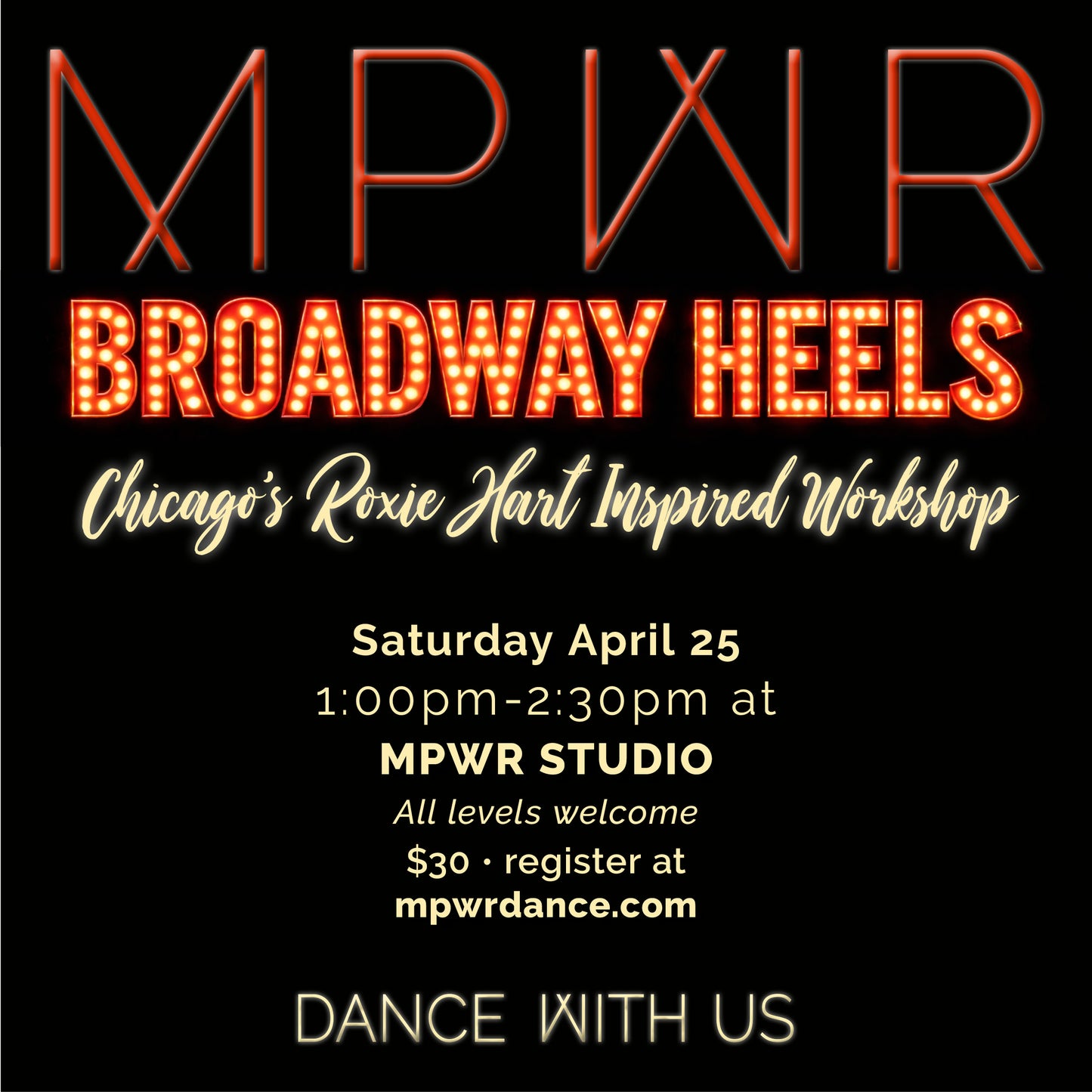 MPWR Broadway Heels Workshop ⋅ April 25 2026